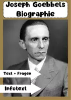 Vorschau - Text - Joseph Goebbels Biographie Propagandaminister: 6 Fragen zum Text - Deckblatt