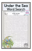 Vorschau - Arbeitsblätter - Under the Sea - Word Search - Deckblatt