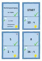 Vorschau - Spiele - Rechenspaziergang 4er Reihe Multiplikation und Division - Seite 2