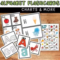 Aperçu - Affichage - Anglais: Alphabet flash Cartes murales, cartes de traçage. - Page de couverture