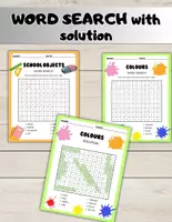 Aperçu - Feuilles d'exercices - WORD SEARCH - Page de couverture