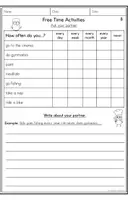 Vorschau - Arbeitsblätter - Free Time - Partner Interview - 3fach differenziert - Seite 3