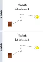 Vorschau - Arbeitsblätter - Materialpaket Minihefte "Silben lesen 1, 2 & 3" - Seite 2