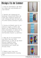 Vorschau - Mal- und Bastelvorlagen - Kunstidee Sommer Eis - Seite 2