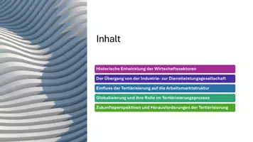 Vorschau - Präsentationen/Tafelbilder - Unterrichtseinstieg: Entwicklung von Wirtschafts- und Beschäftigungsstrukturen im Prozess der Tertiärisierung - Seite 3