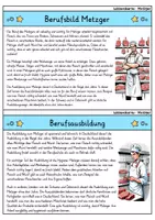 Vorschau - Stationenlernen - Metzger - Wissenskartei - Berufe - Seite 1
