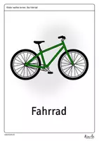 Vorschau - Präsentationen/Tafelbilder - Tafelmaterial zum Fahrrad – Passend zur Radfahrprüfung - Seite 1