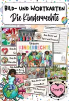 Vorschau - Arbeitsblätter - Kinderrechte: Tafelmaterial & AB (Bild- und Wortkarten) - Deckblatt