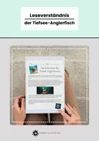Vorschau - Arbeitsblätter - Einfach lesen: Der Tiefsee-Anglerfisch - Ein Leseverständnisabenteuer - Deckblatt