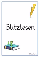Vorschau - Stationenlernen - Blitzlesen - Deckblatt