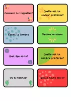 Vista previa - Tarjetas / Manipulativos - Le jeu des questions - Portada