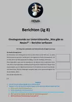 Vorschau - Arbeitsblätter - Bericht (Jg 8): 2. Korrespondenten und Nachrichtenagenturen - Deckblatt