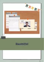 Vorschau - Arbeitsblätter - Hausmittel - Plötzlich krank, was kann ich tun? - Deckblatt