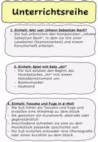 Vorschau - Unterrichtsreihen - Johann Sebastian Bach - komplette Unterrichtsreihe - Seite 1