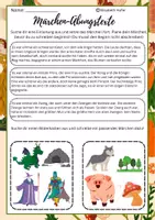 Vorschau - Arbeitsblätter - Märchen: Fortsetzungsgeschichten und Bilder Schreibanlass - Seite 1