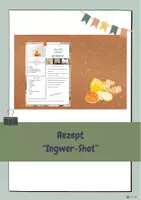 Vorschau - Arbeitsblätter - Rezept "Ingwer-Shot" - Deckblatt