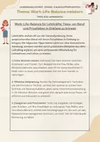 Vorschau - Anderer Materialtyp - Work-Life-Balance meistern in 10 Schritten - Deckblatt