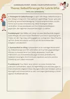 Vorschau - Anderer Materialtyp - Selbstfürsorge für Lehrkräfte: Warum es wichtig ist, sich selbst umsorgt zu fühlen - Seite 1