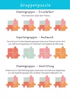 Vorschau - Anderer Materialtyp - Gruppenpuzzle (4er/ 3er Gruppen) - Deckblatt