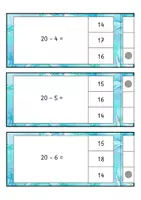 Vorschau - Spiele - Zahlenraum 30 Klammerkarten Subtraktion mit und ohne ZÜ - Seite 2