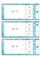 Vorschau - Spiele - Zahlenraum 30 Klammerkarten Subtraktion mit und ohne ZÜ - Seite 3