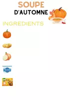 Aperçu - Feuilles d'exercices - Soupe d'automne - Page 1