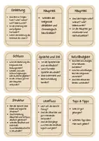 Vorschau - Merkblätter - Bericht schreiben - Feedbackkarten - Kriterien für Rückmeldung (Klasse 6/7/8) - Seite 1