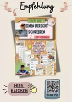 Vorschau - Arbeitsblätter - Einen Bericht überarbeiten mit Tabelle und Kriterien als Textlupe (Klasse 6/7/8) - Seite 1