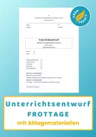 Vorschau - Stundenentwürfe - Unterrichtsentwurf Frottage - Deckblatt