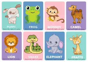anteprima - Flashcard - Dear zoo bundle. Dear zoo pachetto - Pagina 1
