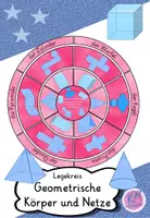 Vorschau - Präsentationen/Tafelbilder - Legekreis geometrische Körper und Netze - Deckblatt