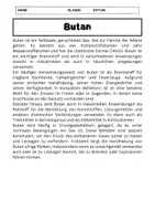 Vorschau - Arbeitsblätter - Butan: Alkane in Chemie Klasse 9 - Seite 1