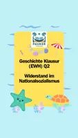 Vorschau - Klassenarbeiten - Geschichte Klausur Q2 (EWH) - Widerstand im Nationalsozialismus - Deckblatt
