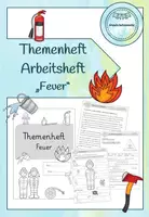 Vorschau - Arbeitsblätter - Themenheft/Forscherheft/Lernwerkstatt Feuer - Deckblatt