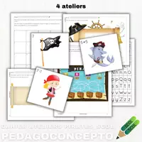 Aperçu - Cartes / Images - Cahier Ateliers Pirates - Page de couverture