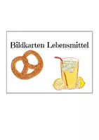 Vorschau - Bildkarten - Bildkarten unbestimmte Artikel Lebensmittel - Deckblatt