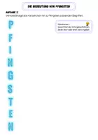 Vorschau - Arbeitsblätter - Akrostichon zu Pfingsten - Deckblatt