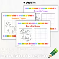 Aperçu - Matériel pour travaux manuels / dessin - Reproductions images et coloriages - Page de couverture