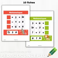 Aperçu - Feuilles d'exercices - Mathématiques 0-20 - Page de couverture