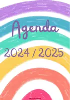 Aperçu - Outils du professeur - Agenda 2024 2025 Rainbow Version - Page de couverture