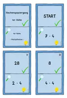 Vorschau - Spiele - Rechenspaziergang 4er Reihe Multiplikation - Seite 2