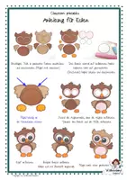 Vorschau - Mal- und Bastelvorlagen - Eulen Fensterbild: Bastelvorlage für den Kunstunterricht Klasse 1-4 (Herbstdeko & Winter / Vögel im Wald / Papier-Schablonen) - Seite 2