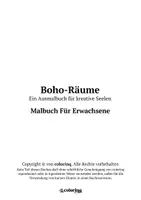 Vorschau - Arbeitsblätter - Boho-Räume ❂ Ausmalbilder (51 Malvorlagen) - Malbuch - Seite 1