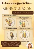 Vorschau - Poster - Erkennungszeichen Biene Einschulung - Deckblatt