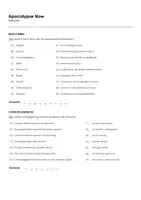 Aperçu - Feuilles d'exercices - Apocalypse Now (fiches de travail en anglais sur le film) - Page 1