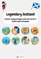 Vorschau - Stundenentwürfe - Legendary Scotland - Practice reading strategies with short stories of Scottish myths and legends. - Deckblatt