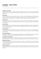 Aperçu - Feuilles d'exercices - Avengers - Age of Ultron (fiches de travail en anglais sur le film) - Page de couverture