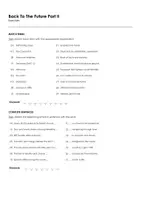 Aperçu - Feuilles d'exercices - Back To The Future Part II (fiches de travail en anglais sur le film) - Page 1