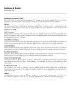 Aperçu - Feuilles d'exercices - Batman & Robin (fiches de travail en anglais sur le film) - Page de couverture