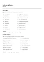Aperçu - Feuilles d'exercices - Batman & Robin (fiches de travail en anglais sur le film) - Page 1